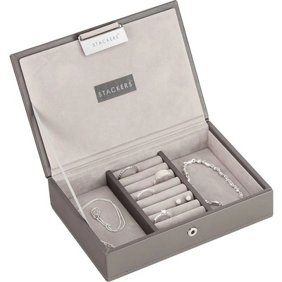 Stackers Ковчеже за бижута Stackers с капаче минi сивкавокафяво (70807)