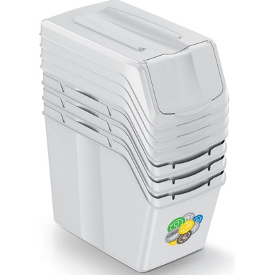 Sortibox Kôš odpadkový triedený odpad 4 x 20 L popolavo šedá
