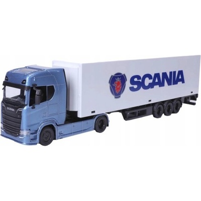 Bburago Truck with trailer Scania 770 S White Trailer SCANIA 1:43