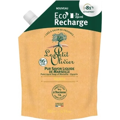Le Petit Olivier náhradní náplň tekuté mýdlo Natural 500 ml