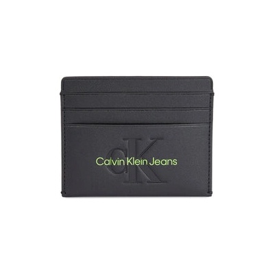 Calvin Klein Jeans Калъф за кредитни карти Sculpted Cardcase 6Cc Mono K60K611987 Черен (Sculpted Cardcase 6Cc Mono K60K611987)