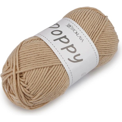 Pletací příze Poppy 100 g Varianta: 6 béžová světlá, Balení: 1 ks 62310/162083/289870