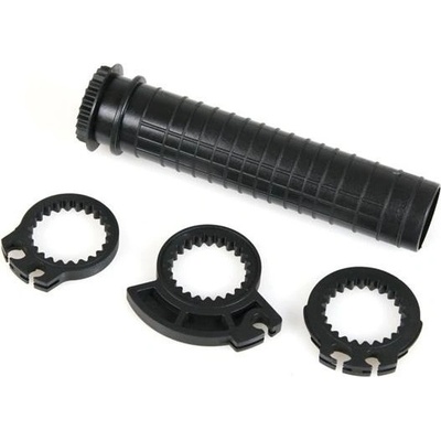 Plastový adaptér pre uchytenie plynových laniek pre gripy 22mm (7/8 ") - čierna