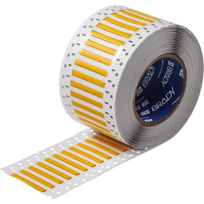 Brady 2LSZH-125-2-YL-2 / 140976, etikety, THT Low Smoke Halogen Free Permasleeve Wire Marking Sleeves, 25.40 mm x 6.00 mm