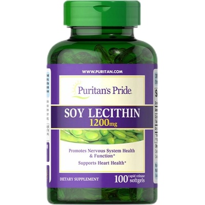 Puritan's Pride Soy Lecithin 1200 mg [100 Гел капсули]