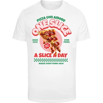 Mister Tee Тениска Pizza Amore Tee white XXLUB-MT3301-00220 - Тъмносив, размер 4XL