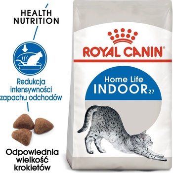 Royal Canin Indoor 27 2 кг суха храна за възрастни котки, които живеят изключително в закрити помещения
