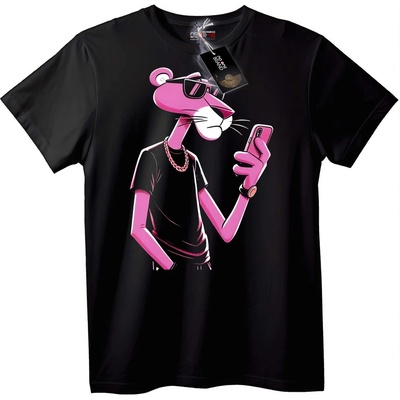 NOONEBRAND Тениска Pink Panther Селфи - L, White