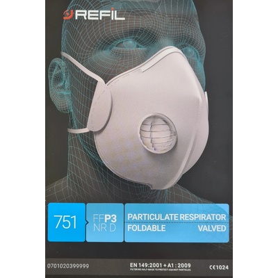 Refil respirátor 751 FFP3 NR D biely 1 ks