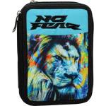 No Fear Ученически несесер с пособия No Fear - Fluo Lion, с 2 ципа (348-45100)