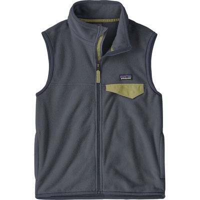 Patagonia Детски поларен елек Patagonia Kid's Micro D Snap-T Vest Fleece vest - Smolder Blue (703-6943-0314)