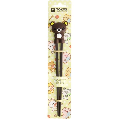 Tokyo Design Studio Dětské hůlky Bear Dark Brown 22 cm