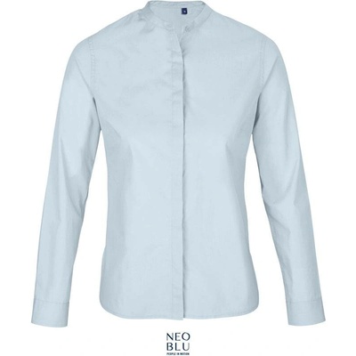 Neoblu Bart Women Popelínová blúzka s dl. rukávom modrá Soft