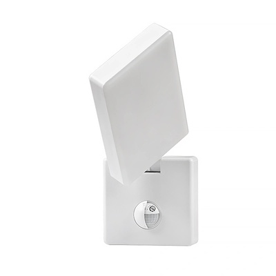 UltraLux LED лампа със сензор за движение, за стена, 10W, 4000K, IP65 (LLPS)