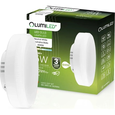 Lumiled LED žiarovka GX53 12W = 75W 1100lm 4000K Neutral 120°