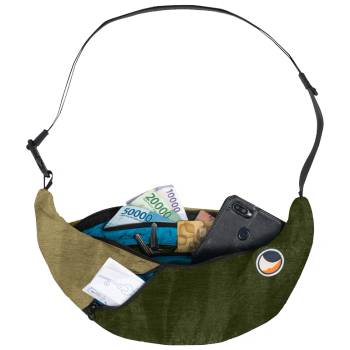 Ticket to the moon Upcycled Sling Bag Цвят: каки