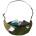 Ticket to the moon Upcycled Sling Bag Цвят: каки