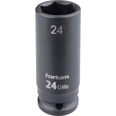 Fortum машинна (ударна) муфа 1/2", 24 mm, L 78 mm, почернена, FORTUM