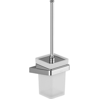 Ravak Koncept 10° X07P330 TD 410.00 Držiak s nádobkou a WC kefou chróm, sklo