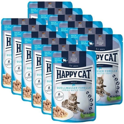 Happy Cat Culinary Quellwasser-Forelle / Pstruh 12 x 85 g