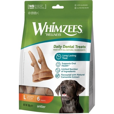 WHIMZEES Parohy dentální pamlsek pro psy L 18 27 kg 6ks