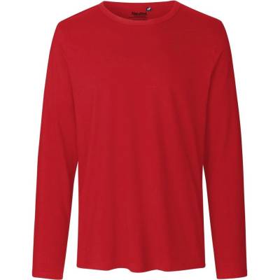 Neutral pánske tričko s dlhým rukávom červené