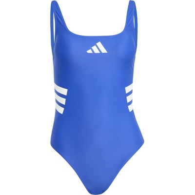 Adidas Дамски бански костюм Adidas Women's 3 Stripes Uback Suit Swimsuit - Semi Lucid Blue / White - размер 34 (EU) (150-4473-0311)