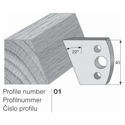 IGM profil 001 - pár omezovačů 40x4mm SP