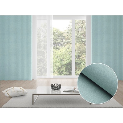 Biante 100% zatemňovací záves Blackout BKW-212 Mätovo zelený žíhaný 130x250 cm