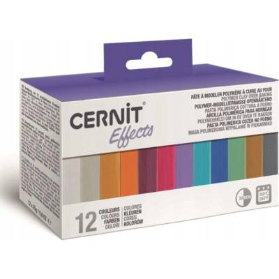 Modelína Cernit s efekty 12x25 g