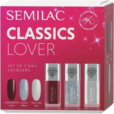 SEMILAC SÚPRAVA KLASICKÝCH LAKOV NA NECHTY CLASSICS LOVER SET