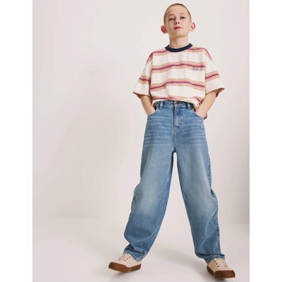 Marks & Spencer Дънки с прави крачоли от чист памук (6-16 години) Marks & Spencer синьо Marks & Spencer | Sin | Момчешки | 7-8 години