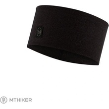 Buff Merino Wide headband Solid Black