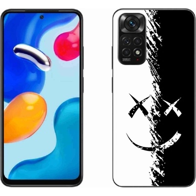 mmCase Gelové Xiaomi Redmi Note 11 4G - černobílý smajlík