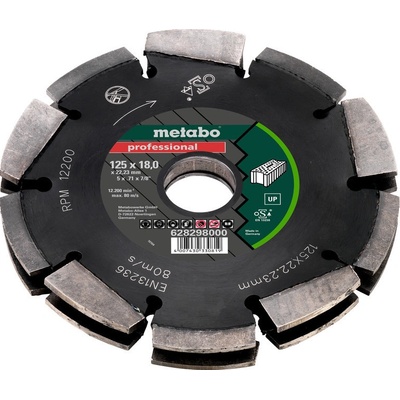 Metabo Diamantový frézovací kotouč 125 x 18 mm 628298000