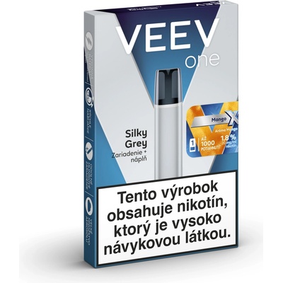 VEEV ONE X Silky Grey Starter Kit Mango 18 mg 1 ks