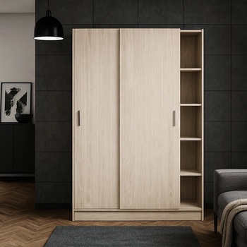Гардероб с плъзгащи врати Комо дъб сонома