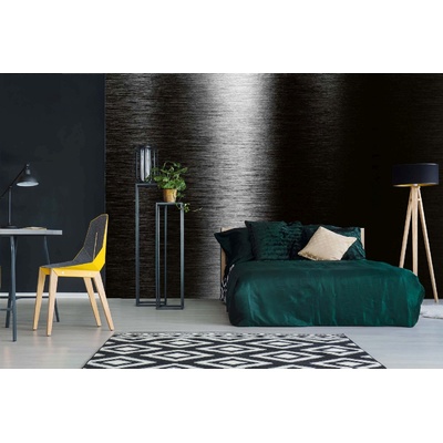 DIMEX ART Самозалепваща се флизелинова фототапета черен метален фон 375 x 250 см