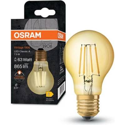 LEDVANCE Světelný zdroj Vintage 1906 LED 63 7.5 W/2400 K E27
