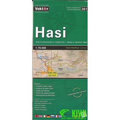 Mapa Hasi 1:70 t. laminovaná