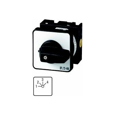 Eaton Vačkový spínač 1-2-3-4 3P 20A pro instalaci T0-6-8271/E 015124