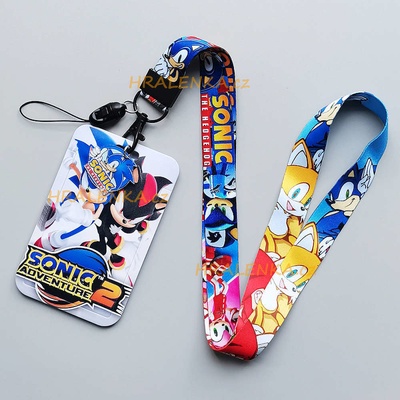 Šňůrka na krk 23550 s cedulkou na ID karty Sonic the Hedgehog