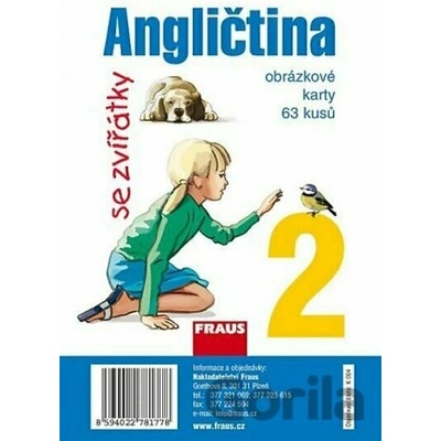 Angličtina se zvířátky 2 obrázkové karty