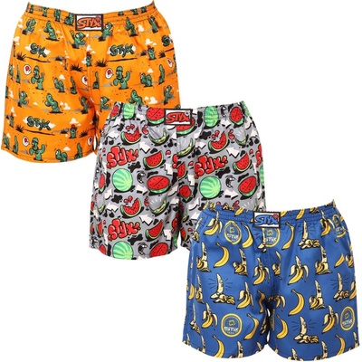 Styx 3PACK dámske trenírky na spanie viacfarebné (3DTD13199)