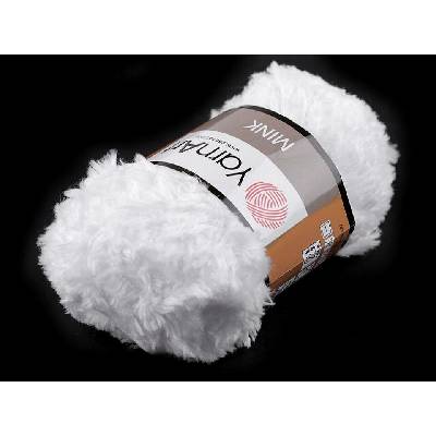 Pletací příze Mink 50 g Varianta: 17 (345) bílá sněhová, Balení: 1 ks 42322/80283/203873