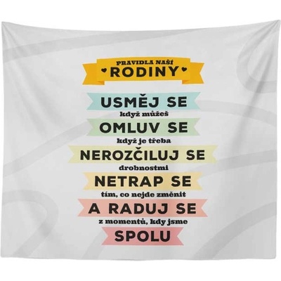 Sablio Deka Pravidla naší rodiny 150x120