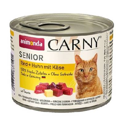 Animonda Carny Senior - Hovädzie, kuracie + syr 200g