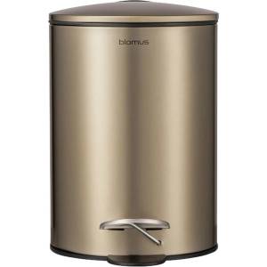 blomus Стоманено кошче за боклук с педал в бронзов цвят 3 l Tubo - Blomus (65811)