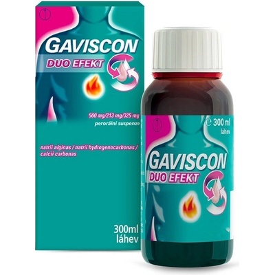GAVISCON DUO EFEKT POR 500MG/213MG/325MG POR SUS 1X300ML I – Zbozi.Blesk.cz