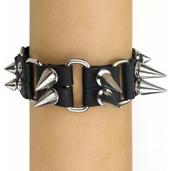 Image 1 of Leather & steel fashion гривна crazy spikes - lsf1 119